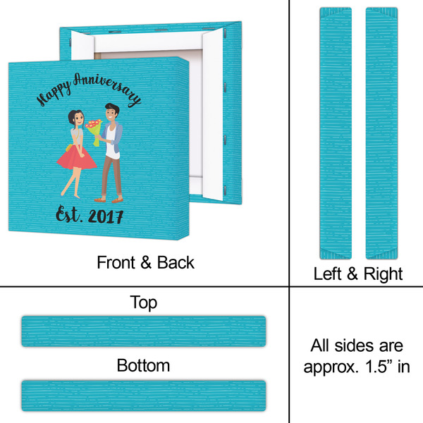 Happy Anniversary 12x12 - Canvas Print - Approval