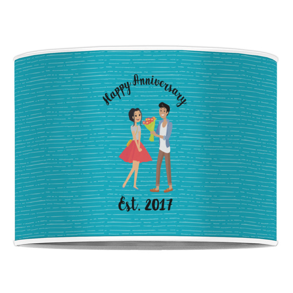 Happy Anniversary 16" Drum Lampshade - FRONT (Poly Film)