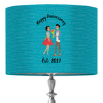 Happy Anniversary 16" Drum Lamp Shade - Fabric (Personalized)