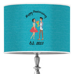 Happy Anniversary 16" Drum Lamp Shade - Poly-film (Personalized)