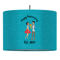 Happy Anniversary Drum Pendant Lamp (Personalized)