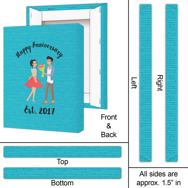 Happy Anniversary 16x20 - Canvas Print - Approval