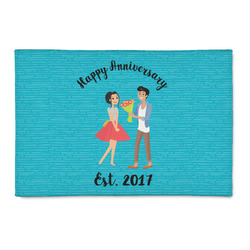 Happy Anniversary Patio Rug (Personalized)