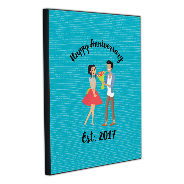 Happy Anniversary 20x24 Wood Print - Angle View