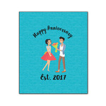 Happy Anniversary Wood Print - 20x24 (Personalized)
