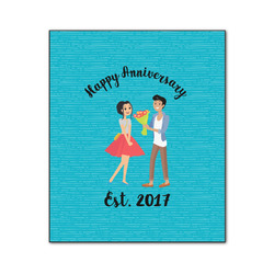 Happy Anniversary Wood Print - 20x24 (Personalized)