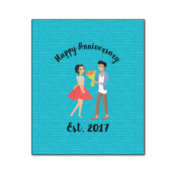 Happy Anniversary 20x24 Wood Print - Front View