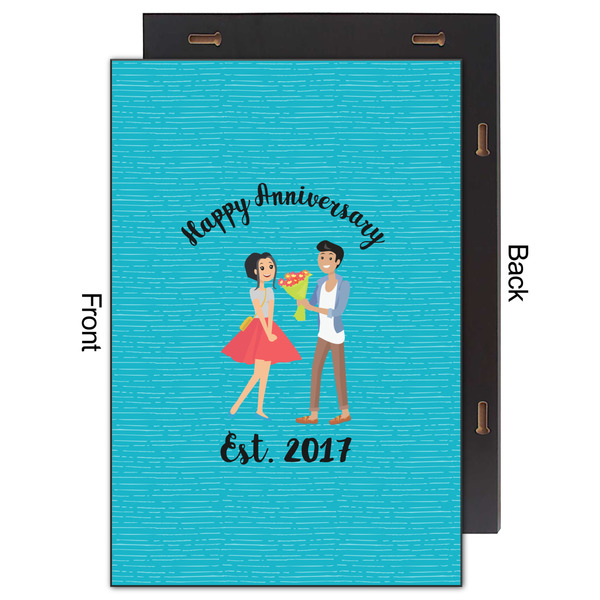 Happy Anniversary 20x30 Wood Print - Front & Back View