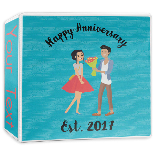 Custom Happy Anniversary 3-Ring Binder - 3 inch (Personalized)