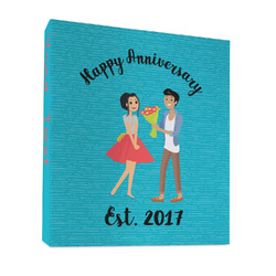 Happy Anniversary 3 Ring Binder - Full Wrap - 1" (Personalized)