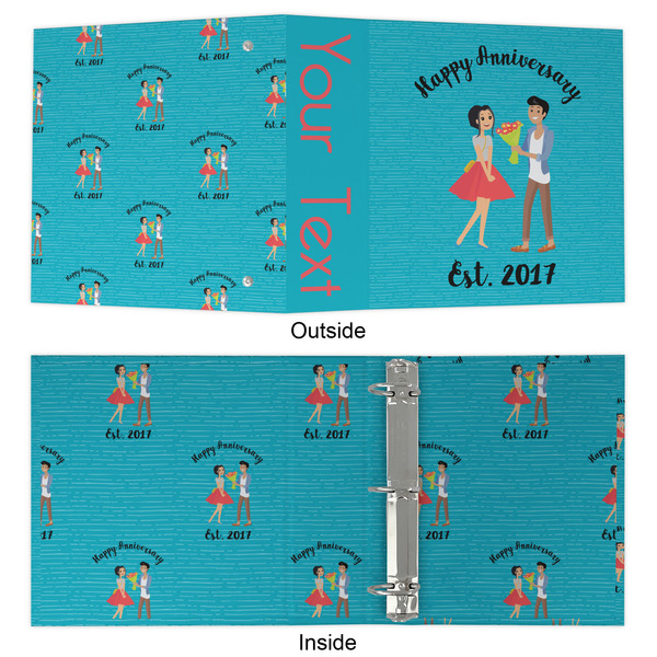 Happy Anniversary 3 Ring Binders - Full Wrap - 2" - APPROVAL