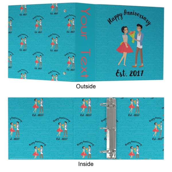 Happy Anniversary 3 Ring Binders - Full Wrap - 3" - APPROVAL
