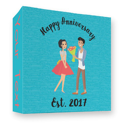 Happy Anniversary 3 Ring Binder - Full Wrap - 3" (Personalized)