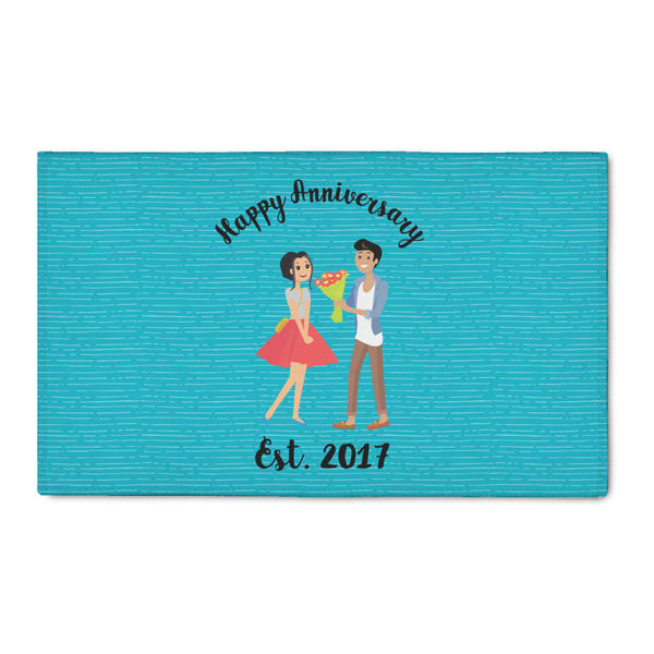 Custom Happy Anniversary 3' x 5' Indoor Area Rug (Personalized)