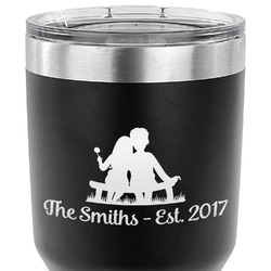 Happy Anniversary 30 oz Stainless Steel Tumbler - Black - Single Sided (Personalized)