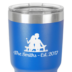 Happy Anniversary 30 oz Stainless Steel Tumbler - Royal Blue - Double-Sided (Personalized)