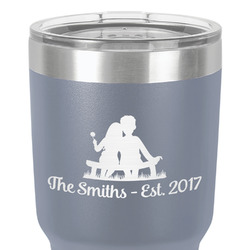 Happy Anniversary 30 oz Stainless Steel Tumbler - Grey - Double-Sided (Personalized)