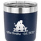 Happy Anniversary 30 oz Stainless Steel Ringneck Tumbler - Navy - CLOSE UP