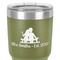 Happy Anniversary 30 oz Stainless Steel Ringneck Tumbler - Olive - Close Up
