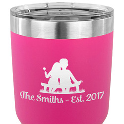 Happy Anniversary 30 oz Stainless Steel Tumbler - Pink - Single Sided (Personalized)