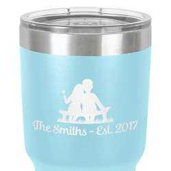 Happy Anniversary 30 oz Stainless Steel Tumbler - Teal - Single-Sided (Personalized)