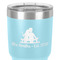 Happy Anniversary 30 oz Stainless Steel Ringneck Tumbler - Teal - Close Up