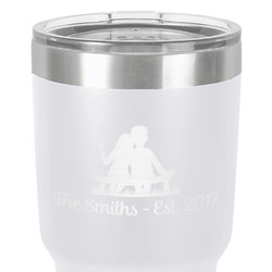Happy Anniversary 30 oz Stainless Steel Tumbler - White - Single-Sided (Personalized)