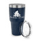 Happy Anniversary 30 oz Stainless Steel Ringneck Tumblers - Navy - LID OFF
