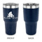 Happy Anniversary 30 oz Stainless Steel Ringneck Tumblers - Navy - Single Sided - APPROVAL