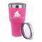 Happy Anniversary 30 oz Stainless Steel Ringneck Tumblers - Pink - LID OFF