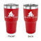 Happy Anniversary 30 oz Stainless Steel Ringneck Tumblers - Red - Double Sided - APPROVAL