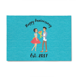 Happy Anniversary 4' x 6' Indoor Area Rug (Personalized)