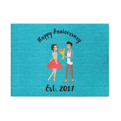 Happy Anniversary 5' x 7' Patio Rug (Personalized)