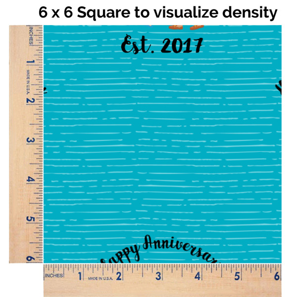 Happy Anniversary 6x6 Swatch of Fabric