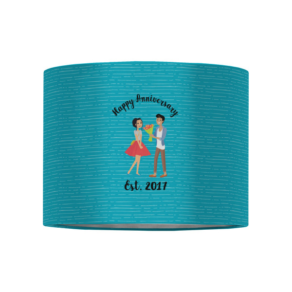 Happy Anniversary 8" Drum Lampshade - FRONT (Fabric)