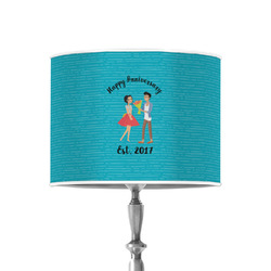 Happy Anniversary 8" Drum Lamp Shade - Poly-film (Personalized)