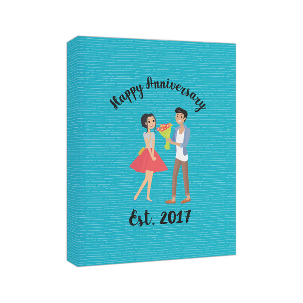 Happy Anniversary 8x10 - Canvas Print - Angled View