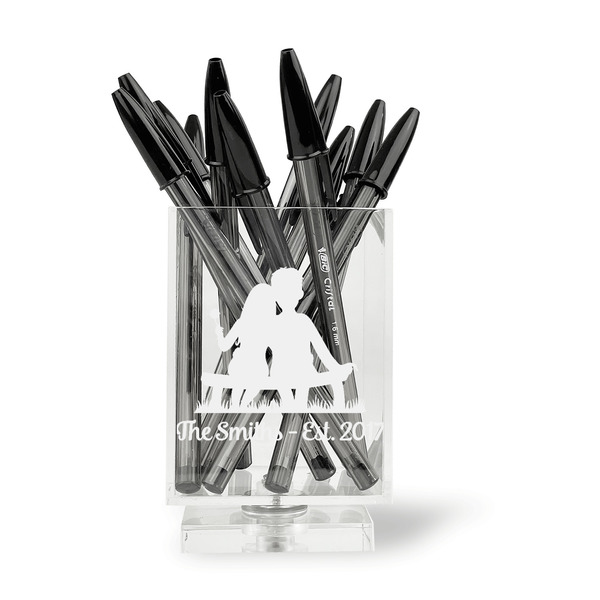 Happy Anniversary Acrylic Pencil Holder - FRONT