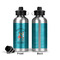 Happy Anniversary Aluminum Water Bottle - Front and Back