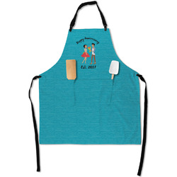 Happy Anniversary Apron With Pockets w/ Couple's Names