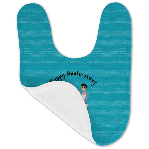 Happy Anniversary Baby Bib - AFT folded