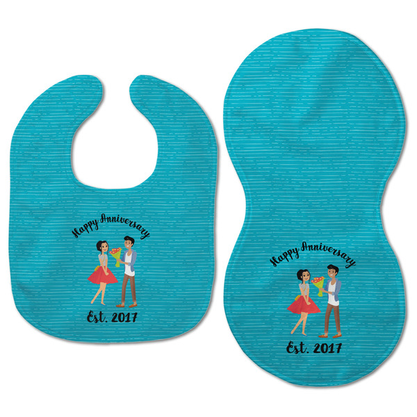 Happy Anniversary Baby Bib & Burp Set - Approval (new bib & burp)