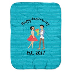 Happy Anniversary Baby Swaddling Blanket (Personalized)