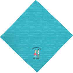 Happy Anniversary Dog Bandana Scarf w/ Couple's Names