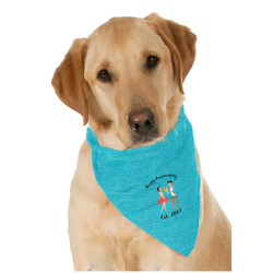 Happy Anniversary Dog Bandana Scarf w/ Couple's Names