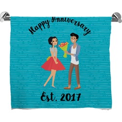 Happy Anniversary Bath Towel (Personalized)