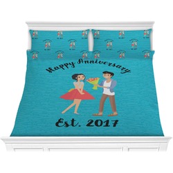 Happy Anniversary Comforter Set - King (Personalized)