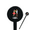 Happy Anniversary 7" Round Plastic Stir Sticks - Black - Single Sided (Personalized)