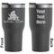 Happy Anniversary Black RTIC Tumbler - Front and Back