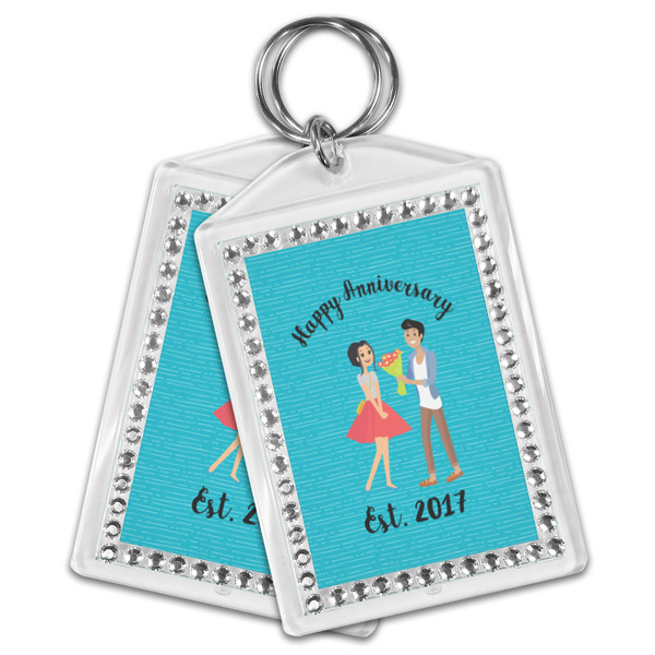 Happy Anniversary Bling Keychain - MAIN